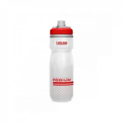 Bidón Camelbak Podium Chill 0,6L Blanco Rojo