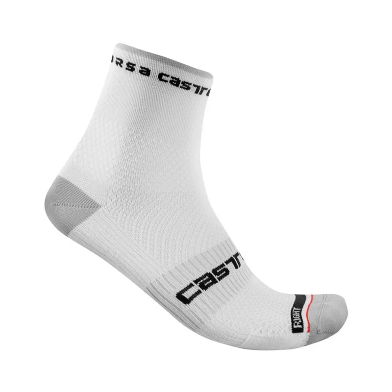 Calcetines Castelli Pro 9 Rosso Corsa Blanco 3 Calcetines Castelli Pro 9 Rosso Corsa Blanco
