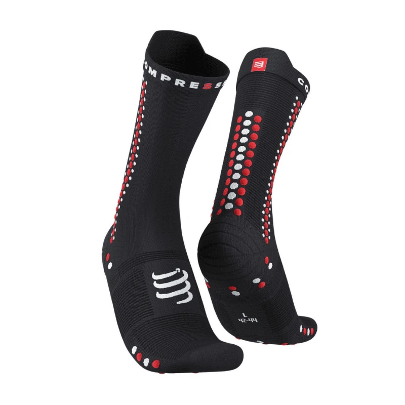 Calcetines Compressport Pro Racing V4.0 Bike Negro Rojo 3 Calcetines Compressport Pro Racing V4.0 Bike Negro Rojo