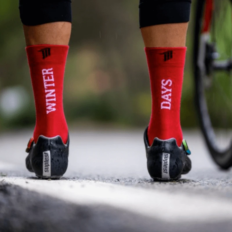 Calcetines Sporcks Winter Days Rojo Blanco 4 Calcetines Sporcks Winter Days Rojo Blanco - Imagen 2
