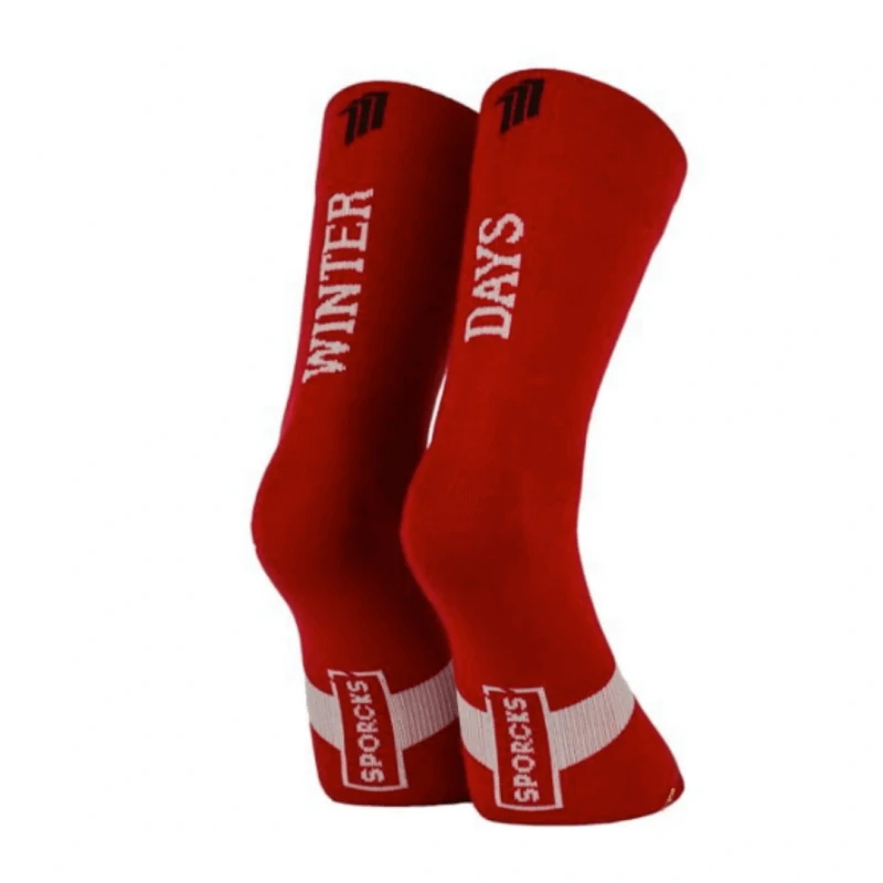 Calcetines Sporcks Winter Days Rojo Blanco 3 Calcetines Sporcks Winter Days Rojo Blanco
