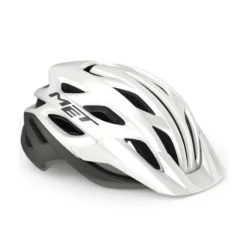 Casco Met Veleno Blanco Gris Mate