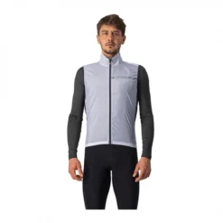 Chaleco Cortavientos Castelli Squadra Stretch Gris Oscuro