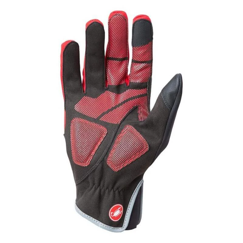 Guante Castelli Scalda Pro Negro Rojo 4 Guante Castelli Scalda Pro Negro Rojo - Imagen 2
