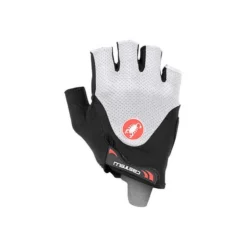 Guantes Castelli Arenberg Gel 2 Rosso Corsa Cortos Negro Blanco