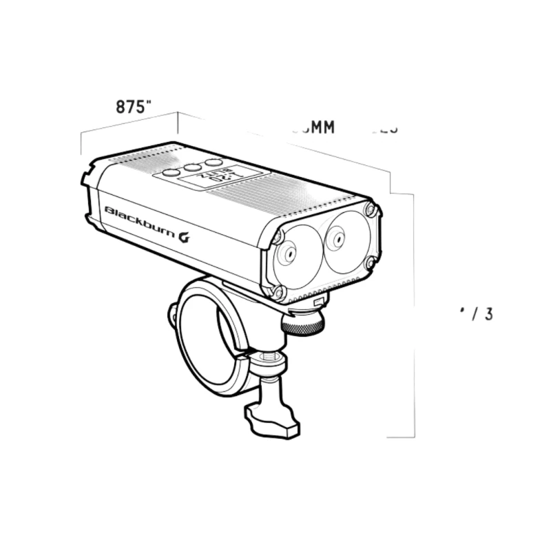 Luz Delantera Blackburn Countdown 1600 8 Luz Delantera Blackburn Countdown 1600 - Imagen 6