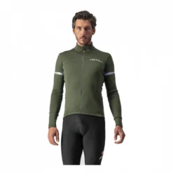 Maillot Castelli Fondo 2 FZ Manga Larga Verde Militar