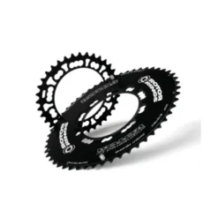 Plato Ovalado Rotor Q-Ring Aero Exterior Negro