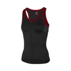 Top Castelli Solare Negro Rojo Mujer